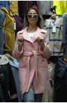 Розовое пальто